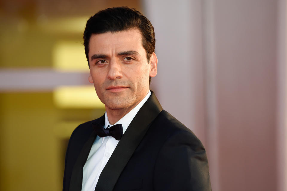 VENICE, ITALY - SEPTEMBER 04: American actor Oscar Isaac on the red carpet of the movie 