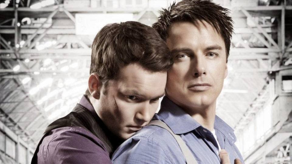 Captain Jack Harkness and Ianto Jones had a relationship which proved very popular with fans of 'Torchwood'. (BBC)