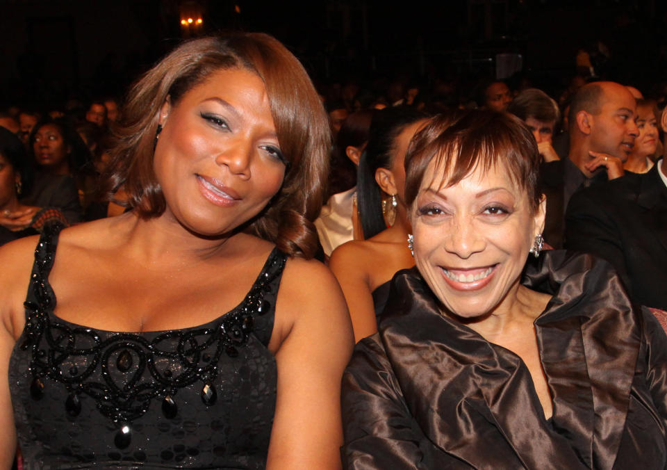 Latifah and her mother, Rita Owens, in 2010.&nbsp; (Photo: Johnny Nunez via Getty Images)