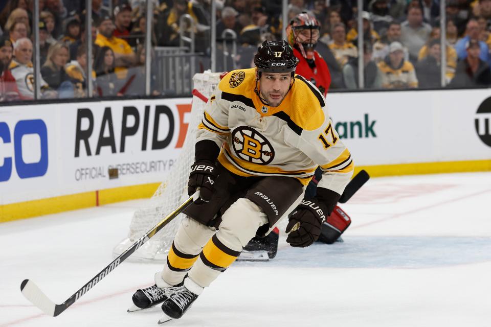 Milan Lucic has been on leave from the Boston Bruins.
