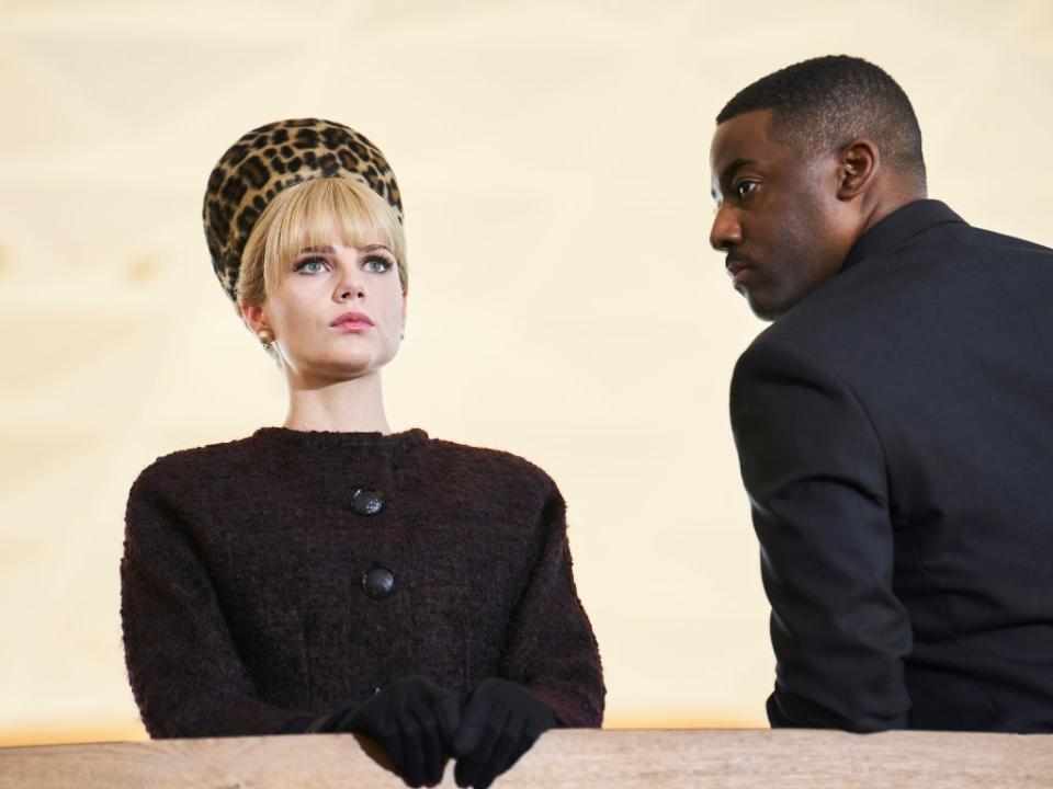 Lucy Boynton and Ashley Thomas star as Jean Courtney and Paul Maddox, respectively (ITV)