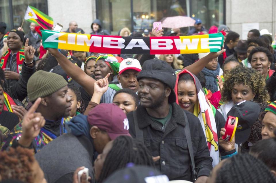 Zimbabweans gather in London (PA)