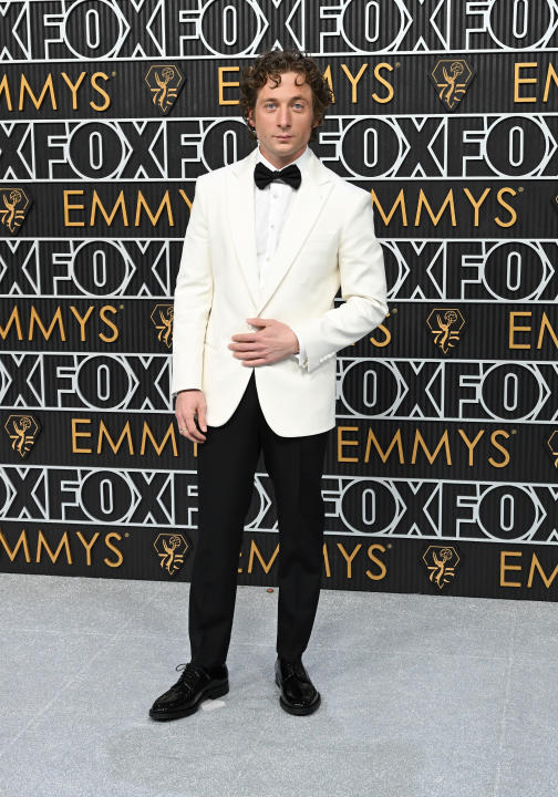 Jeremy Allen White at the 75th Primetime Emmy Awards held at the Peacock Theater on January 15, 2024 in Los Angeles, California. (Photo by Gilbert Flores/Variety via Getty Images)