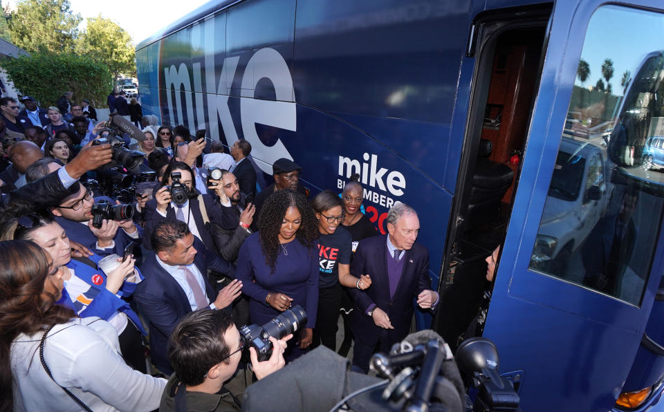 Mike Bloomberg on the campaign trail