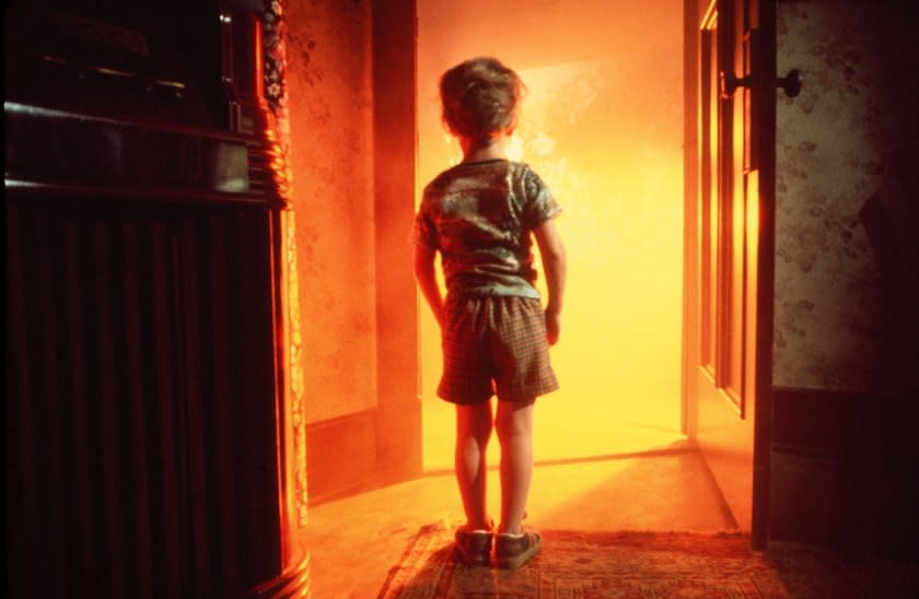 Actor Cary Guffey in a scene from the movie 'Close Encounters of the Third Kind' in 1977. (Photo by Michael Ochs Archives/Getty Images)