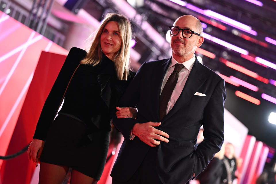 <p>Director Edward Berger was joined by Nele Mueller-Stöfen on the red carpet. (Getty Images for BFI)</p>
