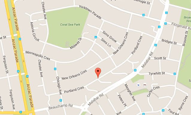 Portland Crescent, Maroubra, where a police operation is underway. Source: Google Maps