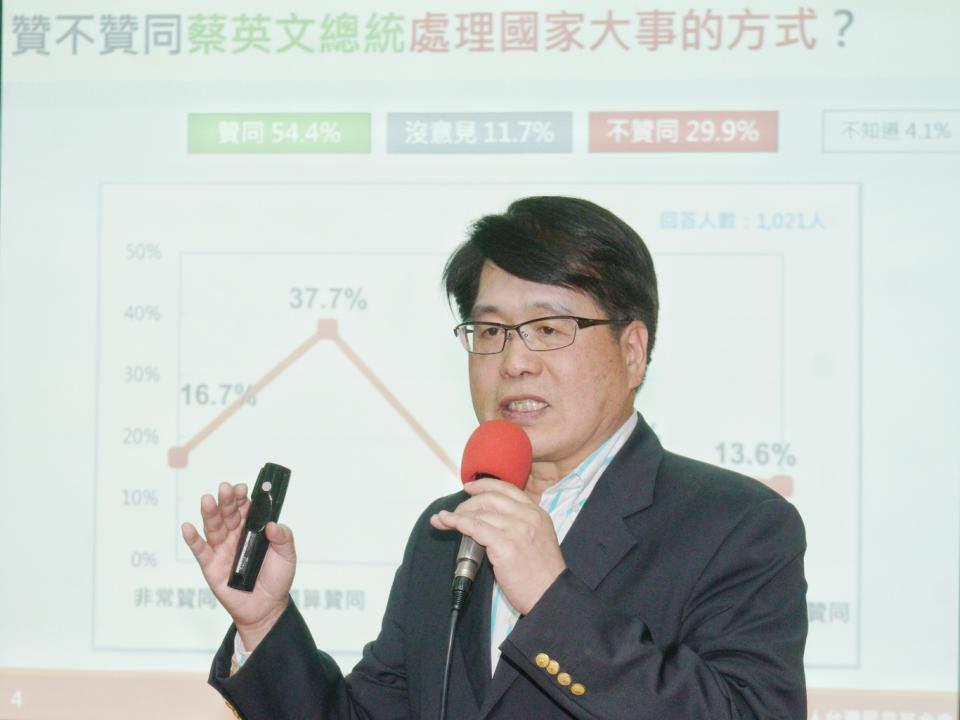 台灣民意基金會董事長游盈隆   圖：張良一/攝（資料照）