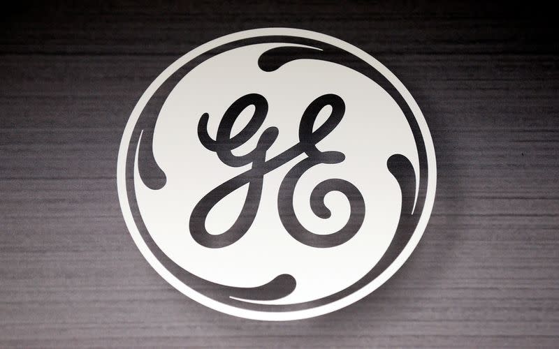 FILE PHOTO: The General Electric logo is seen in a Sears store in Schaumburg