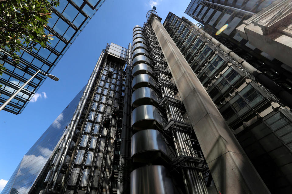 Lloyds of London’s headquarters is seen in the City of London. Photo: Reuters/Simon Dawson