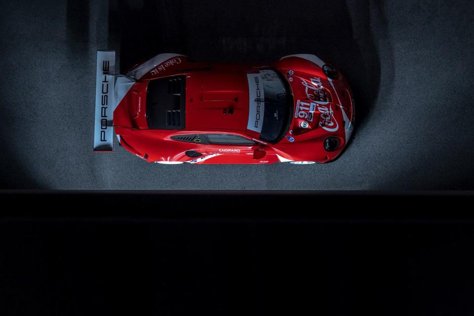 View Photos of Porsche's 911 RSR in Coke Livery