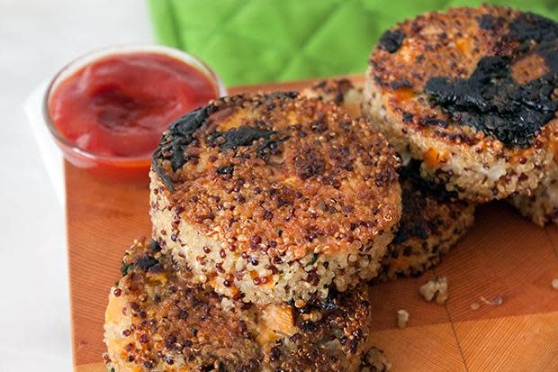 Kale and Sweet Potato Quinoa Patties