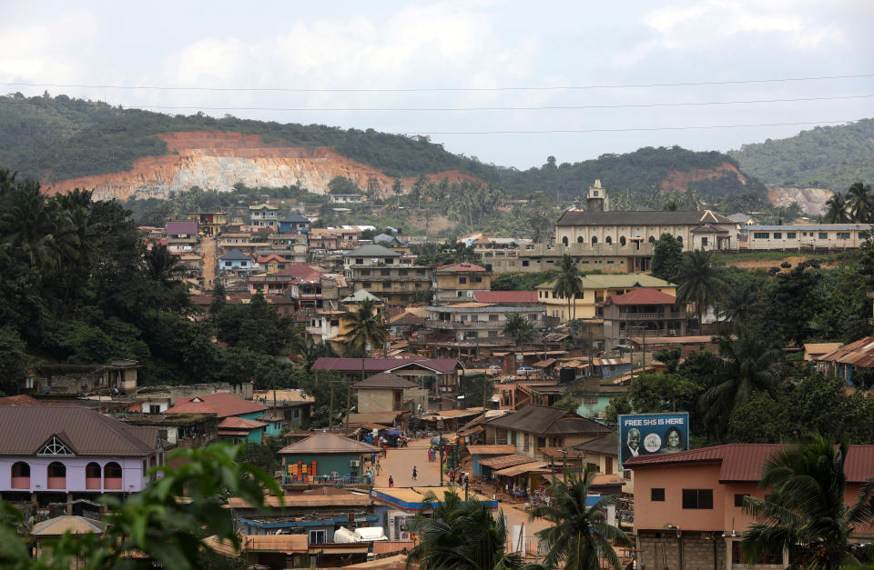 The town of Prestea, a small mining town in the Western Region, in southwest Ghana. (Photo: Siphiwe Sibeko/Reuters)