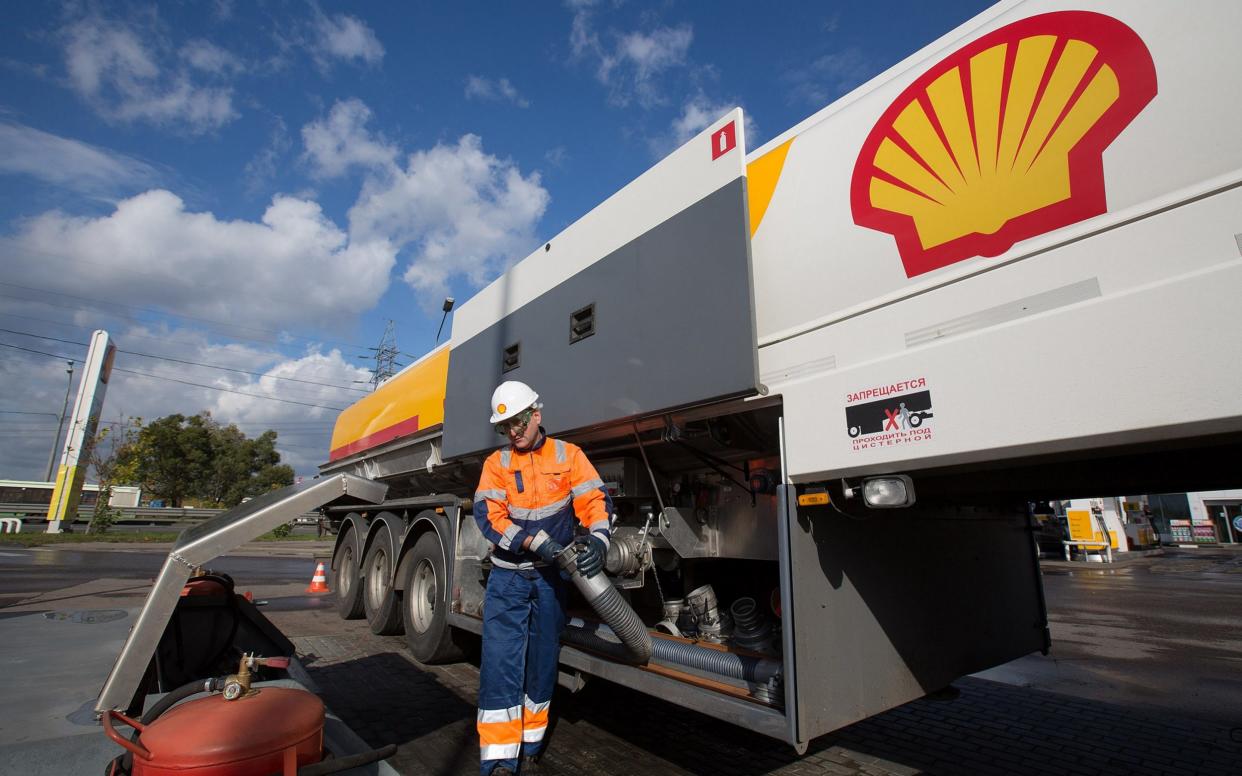 Shell lorry