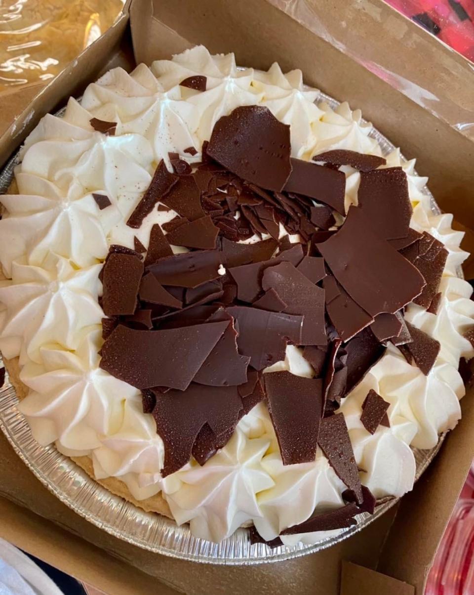 A Boston cream pie at Davidian's Farm Market in Northborough.