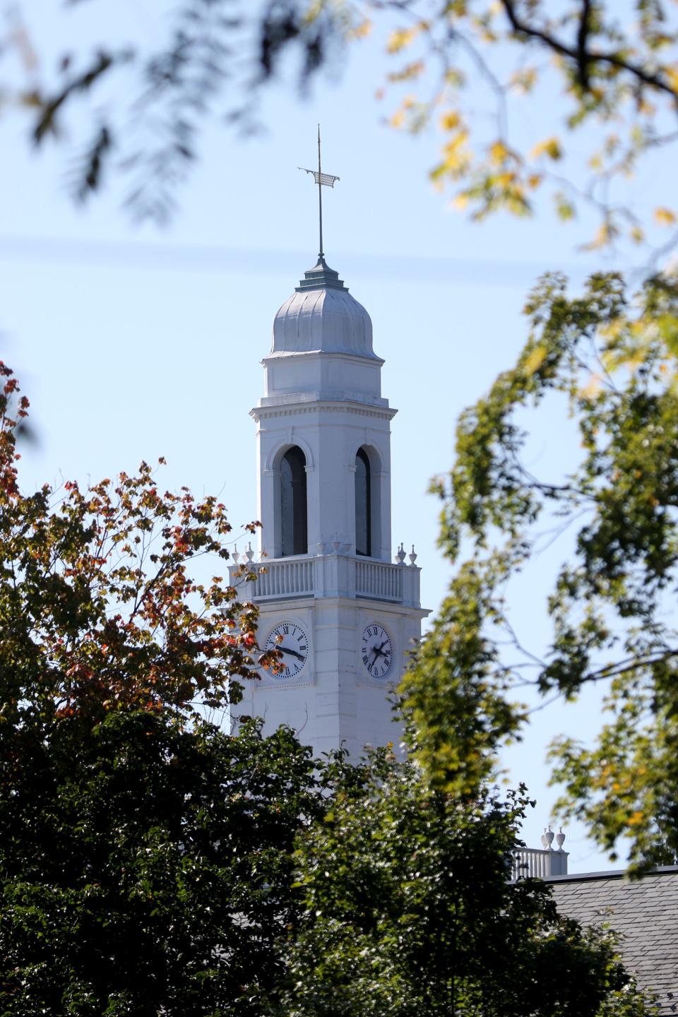 The top of Brother's College can be seen on the campus of Drew University, in Madison. Monday, October 5, 2020