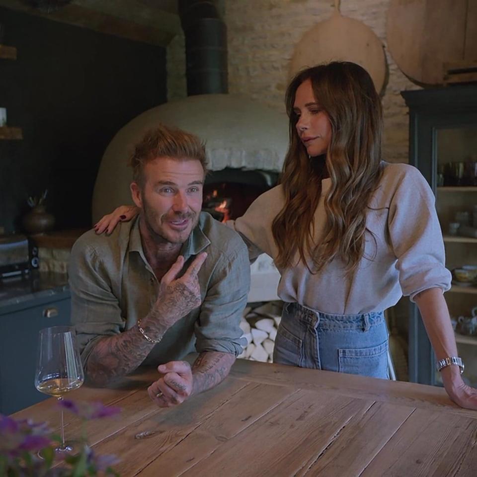 David and Victoria Beckham in the recent Nextflix documentary