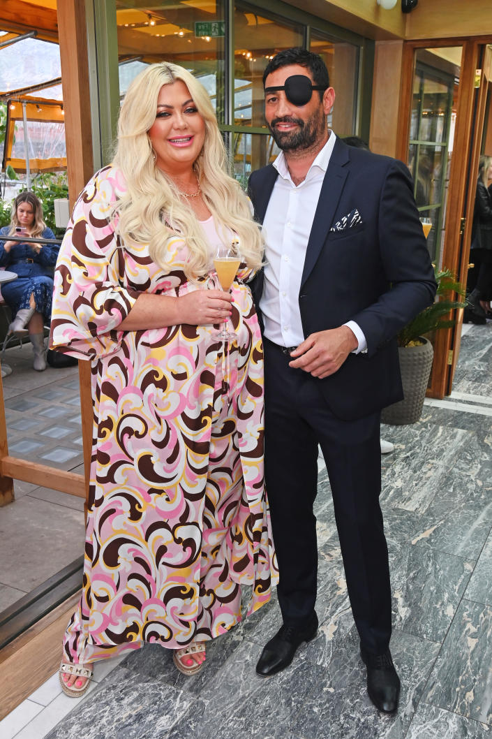 Gemma Collins and Rami Hawash attend the launch of the first collaboration between Gemma Collins & New Look on May 16, 2022 in London, England. (Photo by David M. Benett/Dave Benett/Getty Images for New Look