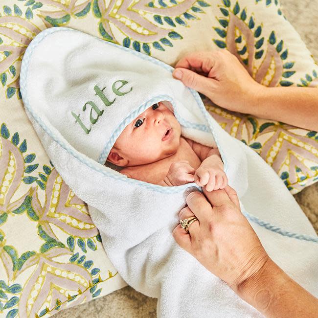 <p><a href="https://go.redirectingat.com?id=74968X1596630&url=https%3A%2F%2Fweezietowels.com%2Fproducts%2Fbaby-hooded-towel&sref=https%3A%2F%2Fwww.townandcountrymag.com%2Fstyle%2Fhome-decor%2Fg45376184%2Fbest-baby-shower-gifts%2F" rel="nofollow noopener" target="_blank" data-ylk="slk:Shop Now;elm:context_link;itc:0;sec:content-canvas" class="link rapid-noclick-resp">Shop Now</a></p><p>Baby Hooded Towel</p><p>weezietowels.com</p><p>$46.00</p>