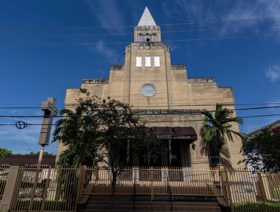 Miami, Florida, July 24, 2023 - St. John Institutional Missionary Baptist Church, 1328 NW Third Ave., Miami. The church’s roots date to 1906, making it one of Miami’s oldest Black churches.