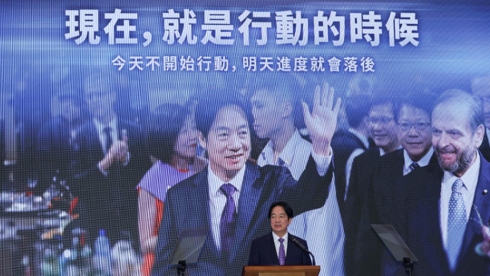 賴清德總統主持「信賴新政 時代新台灣」就職滿月記者會。陳品佑攝