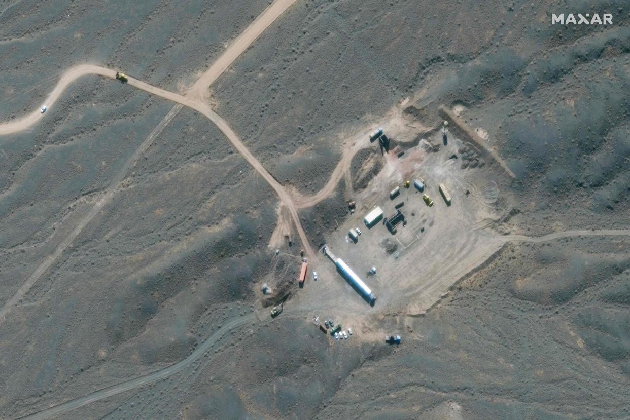 <p>Iran’s Natanz nuclear facility, south of the capital Tehran</p> (Satellite image Â©2021 Maxar Tech)