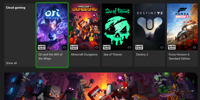 Xbox Owners Can Now Stream Game Pass Games From the Cloud