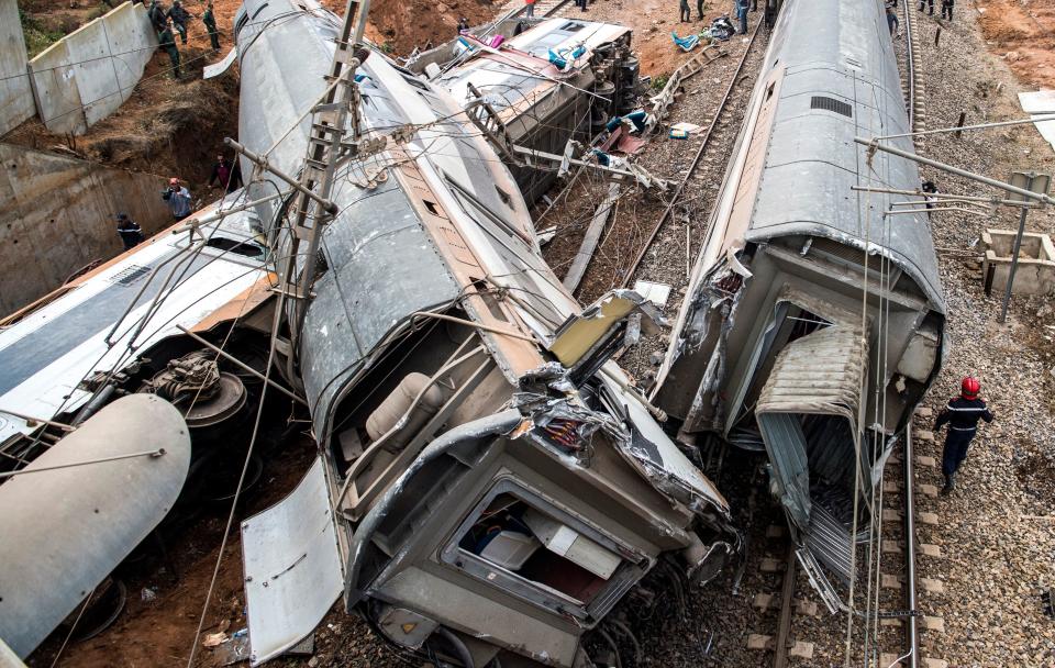 Deadly train derailment in Morocco