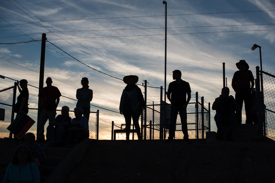 IMAGE: Protest near Eloy Detention Center (NurPhoto / NurPhoto via Getty Images)