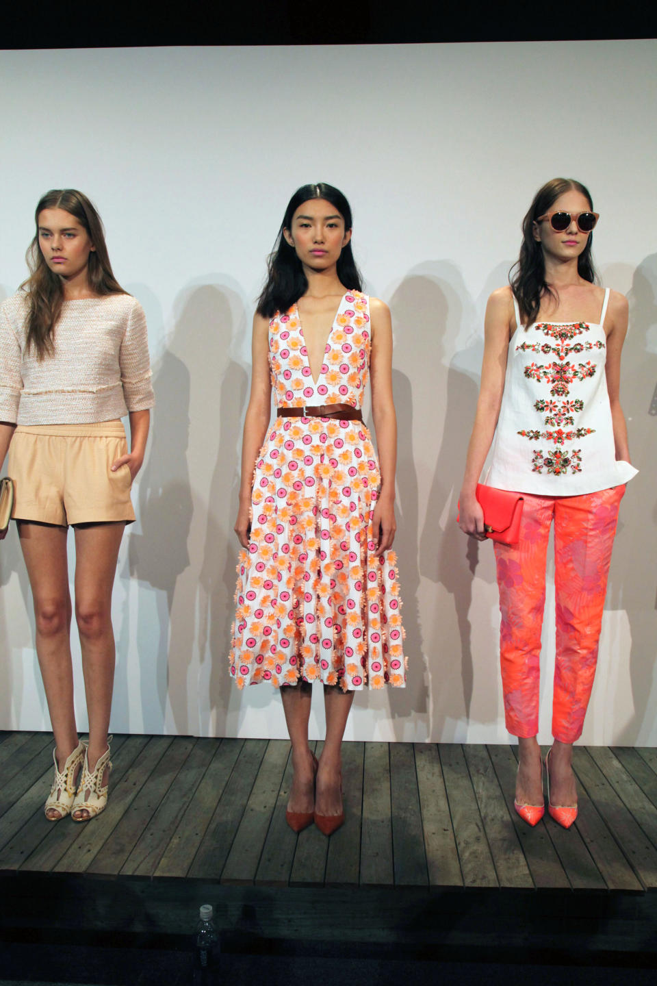 The J. Crew Spring/Summer 2014 collection is modeled at New York Fashion Week, Tuesday, Sept. 10, 2013. (AP Photo/Lisa Tolin)