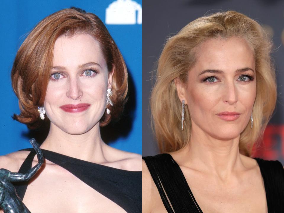 gillian anderson redhead blonde