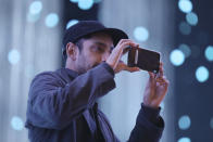 Riz Ahmed takes a picture during rehearsals for the 89th Academy Awards on Saturday, Feb. 25, 2017. The Academy Awards will be held at the Dolby Theatre on Sunday, Feb. 26. (Photo by Matt Sayles/Invision/AP)