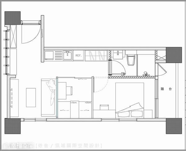 北歐風混搭工業感 租屋族的６坪時尚小套房