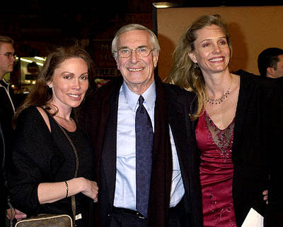 Martin Landau and entourage at the Hollywood premiere of Warner Brothers' The Majestic