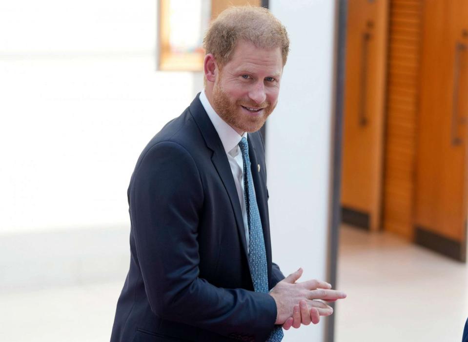 PHOTO: Britain's Prince Harry arrives to attend the WellChild Awards ceremony in London, Sept. 7, 2023. (Kirsty Wigglesworth/AP)