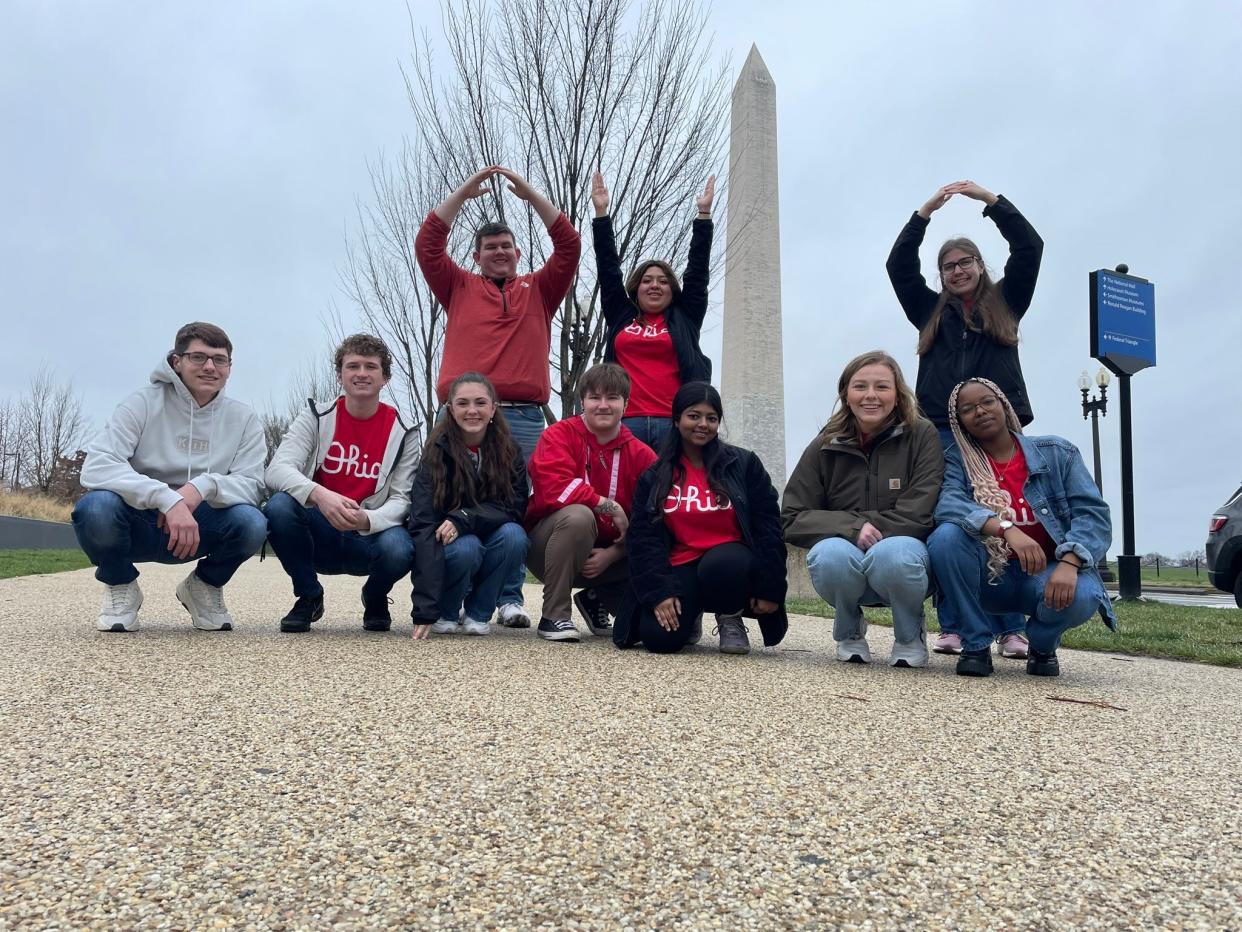 Ten students from The Ohio State University at Marion were part of the Second-Year Transformational Experience Program (STEP) trip to Washington, D.C. STEP is program designed to foster connections beyond the classroom.