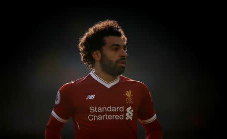 Soccer Football - Premier League - Liverpool vs West Ham United - Anfield, Liverpool, Britain - February 24, 2018 Liverpool's Mohamed Salah Action Images via Reuters/Carl Recine