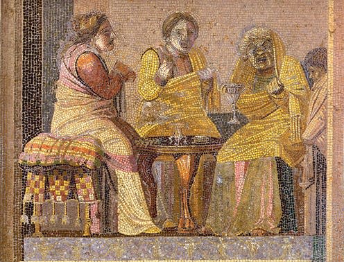 <span class="caption">Roman mosaic from the Villa del Cicerone in Pompeii.</span>