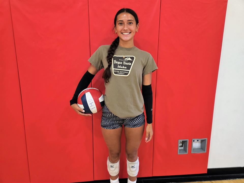 Yreka senior outside hitter Amelia Lucido leads the Miners offense in 2023.