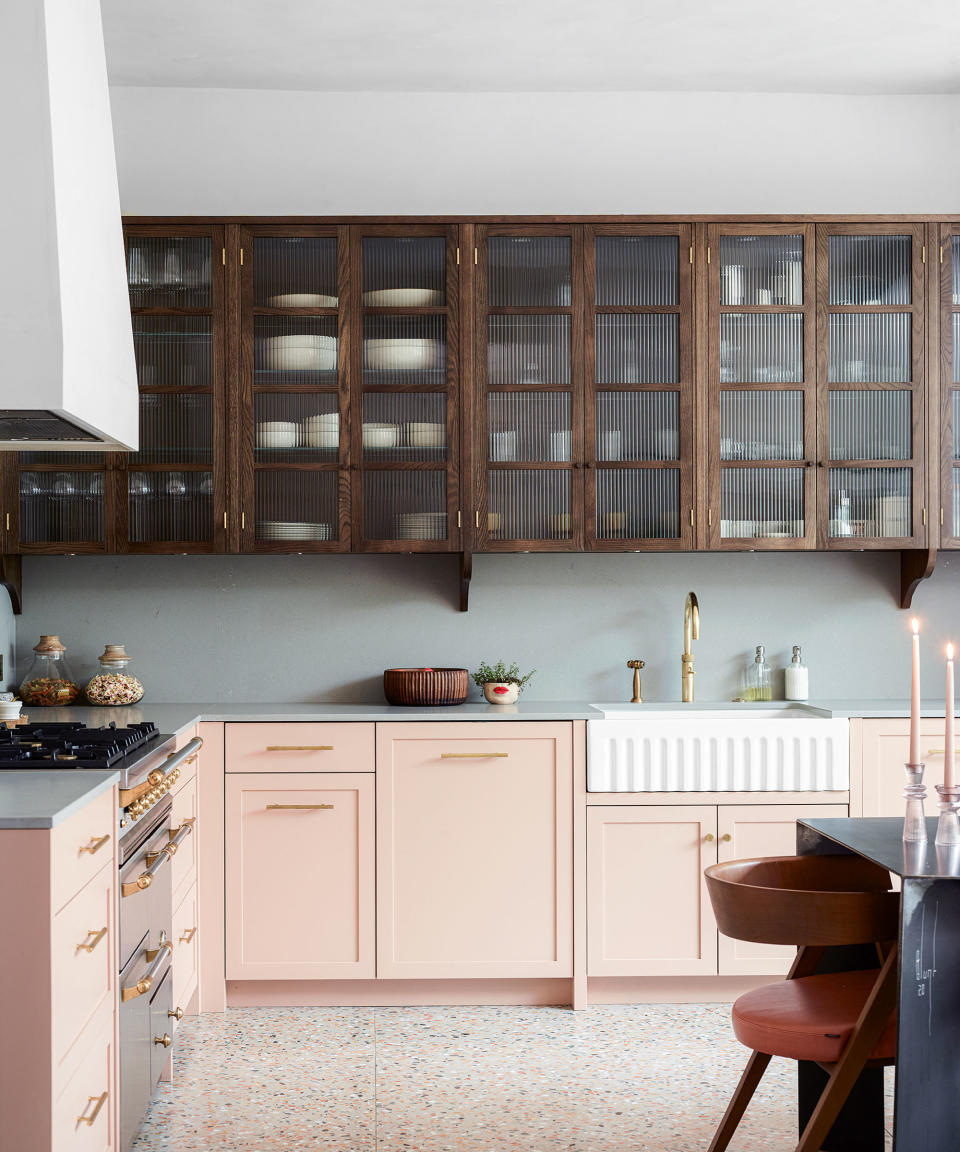 modern kitchen with cabinetry and countertops