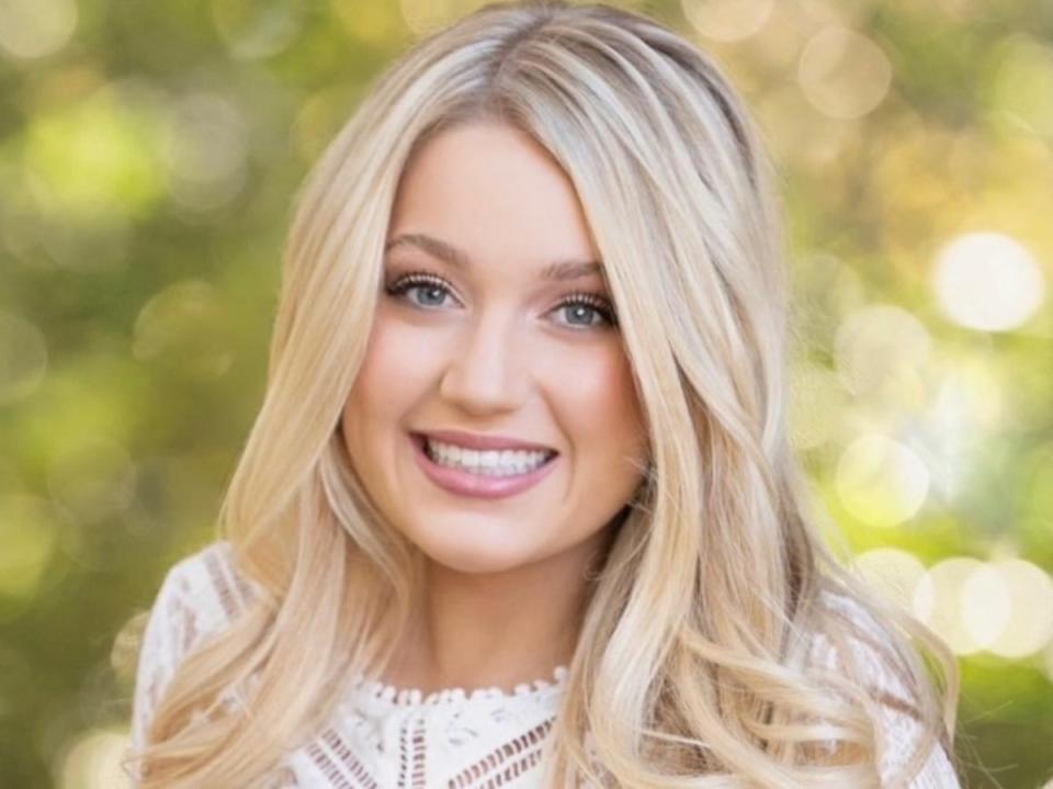 Madison Brooks was killed after she was struck by a car on 15 January. The East Baton Rouge Sheriff’s Office has arrested four men who allegedly raped her before dropping her off near the site of the crash (Alpha Phi Facebook)