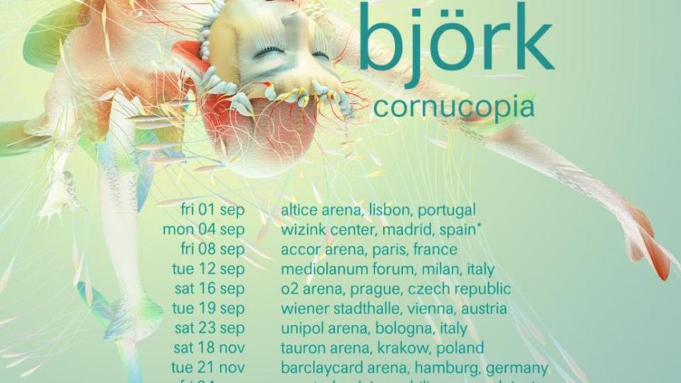 bjork cornucopia world tour poster