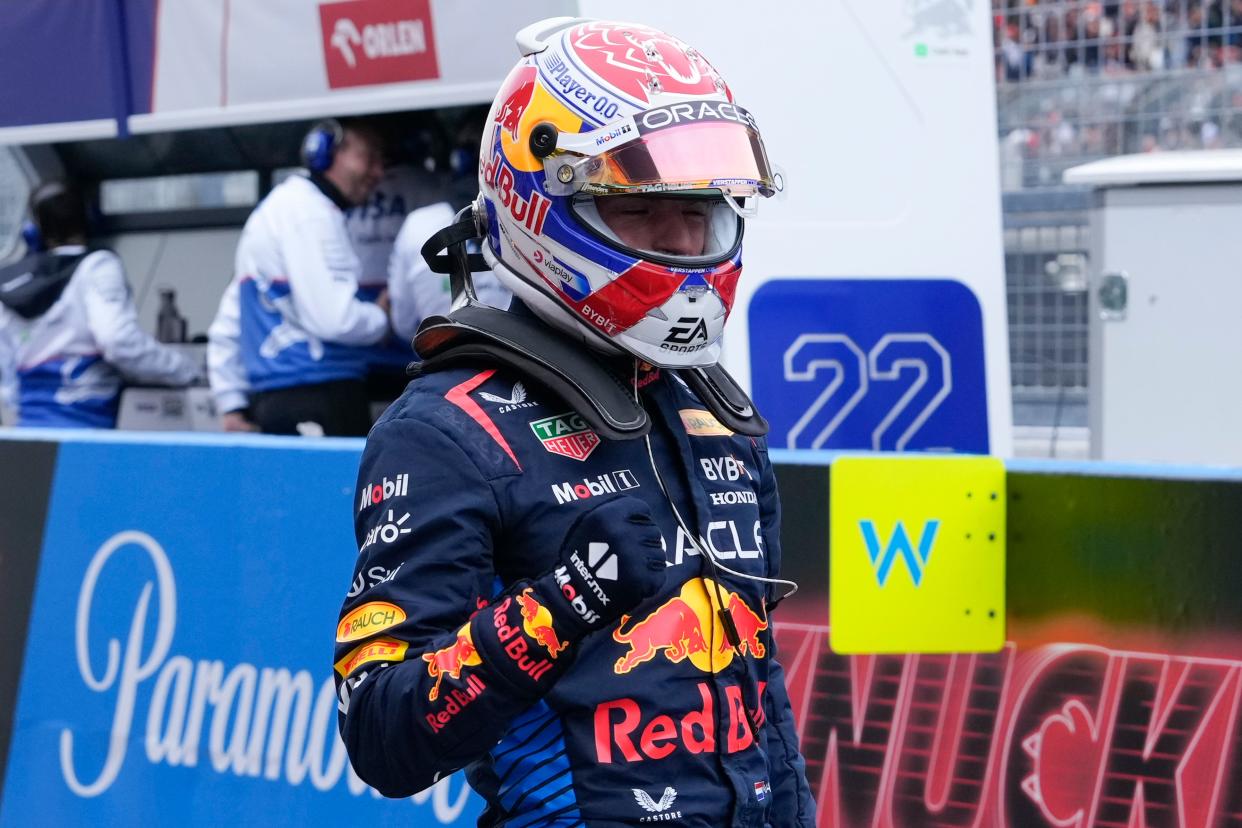 Red Bull driver Max Verstappen took pole position at the Japanese Grand Prix (Hiro Komae/AP) (AP)