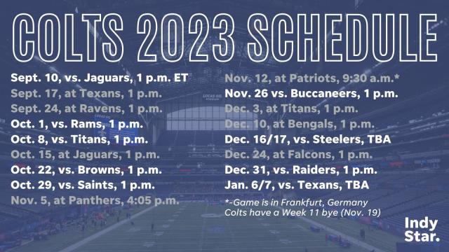 2021 NFL Schedule Release: Colts' 17-game regular season schedule