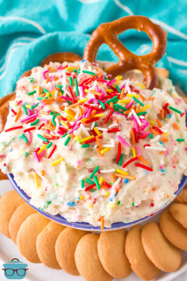 <p><a href="https://www.thecountrycook.net/funfetti-cake-batter-dip/" rel="nofollow noopener" target="_blank" data-ylk="slk:The Country Cook;elm:context_link;itc:0;sec:content-canvas" class="link ">The Country Cook</a></p>