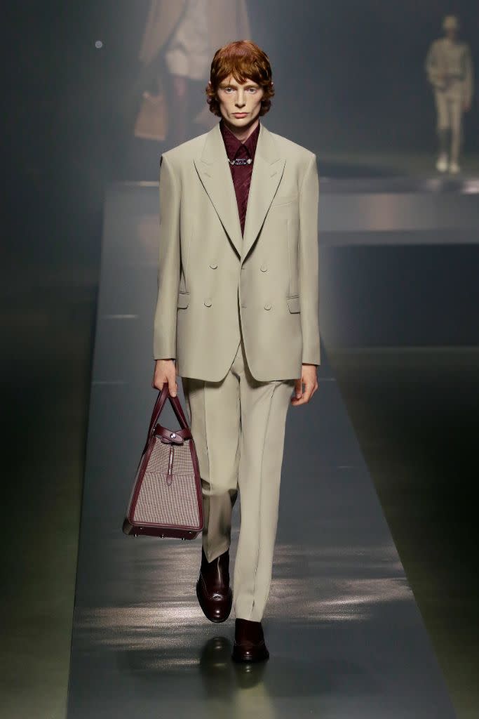 A tailored look from Fendi’s fall 2022 men’s collection. - Credit: Courtesy of Fendi