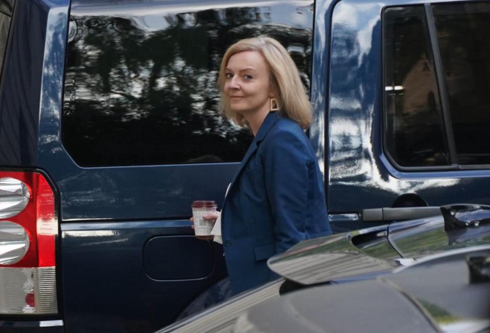 Liz Truss, the new Foreign Secretary, arrives at the Foreign Office (Stefan Rousseau/PA) (PA Wire)