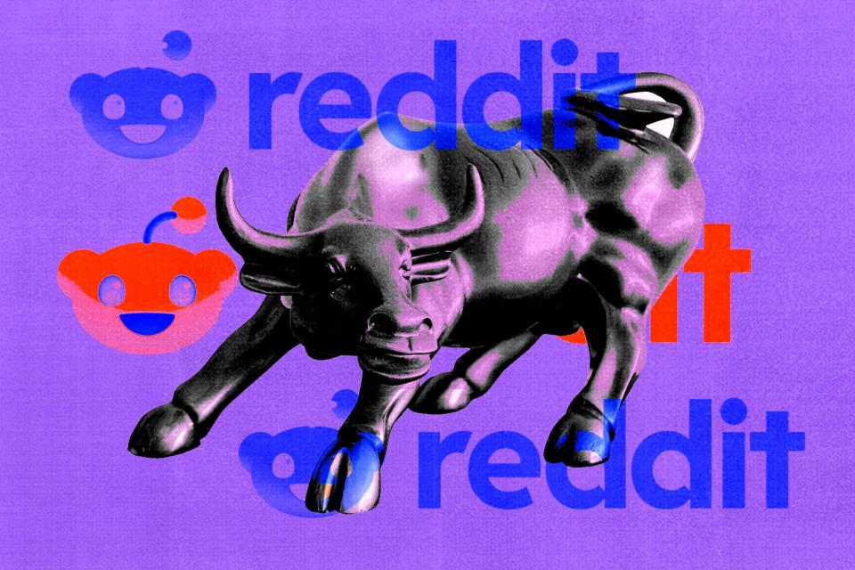 Reddit logo, reddit bull, reddit bull market