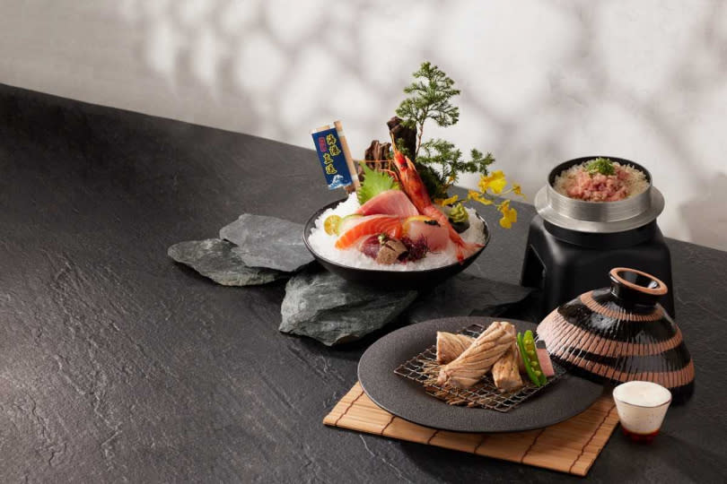 「藝奇」鮪魚限定套餐，以旬鮮黑鮪魚入菜，只販售到8月底。
