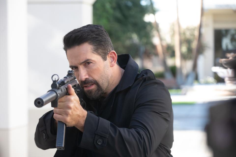 Scott Adkins as Leonard Locke in the action film, "Section 8."